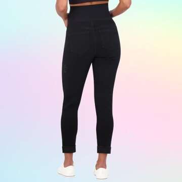 Savi Parker Women’s Ripped Maternity Jeans for Expecting Moms
