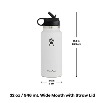 Hydro Flask Wide Mouth Straw Lid Water Bottle - 32 oz