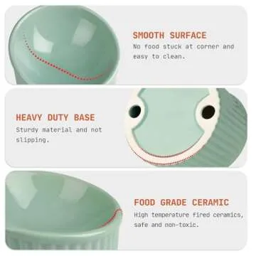 Elevated Cat Bowls for Comfortable Eating Experience