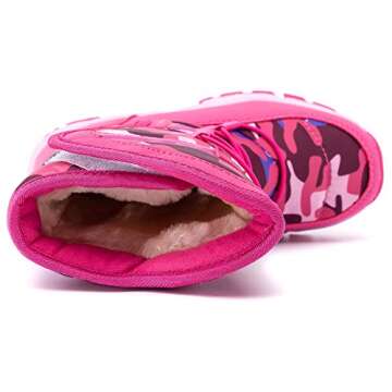 Waterproof GUBARUN Girls Snow Boots - Pink Size 5