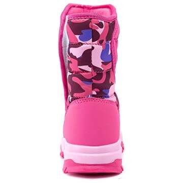 Waterproof GUBARUN Girls Snow Boots - Pink Size 5