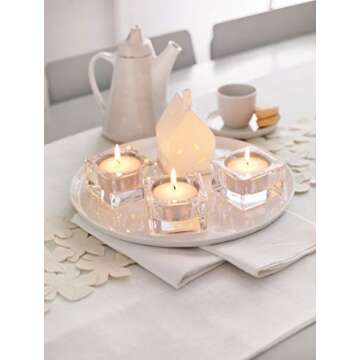 BOLSIUS 48 Unscented Tea Lights - 8 Hours Premium Quality