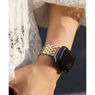 Elegant Two-Tone Watch Bands for Apple Watch