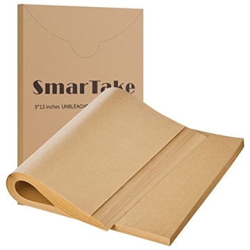 SMARTAKE 200 Pcs Non-Stick Baking Sheets for Easy Cooking