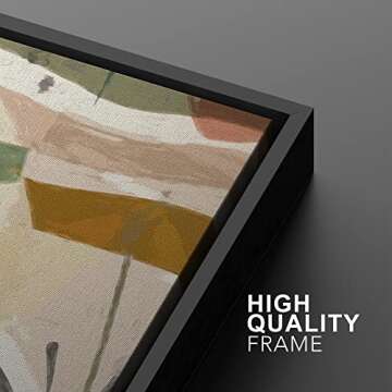 IDEA4WALL Retro Jungle Leaf Canvas Set for Modern Decor