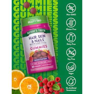 Nature's Truth Hair Skin & Nails Gummies for All