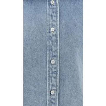 Lioness Women's Off Duty Denim Shirt, Classic Denim, Blue, S