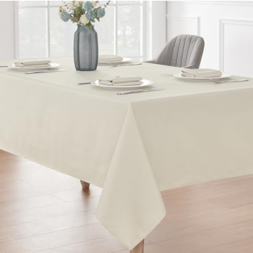 Veblandy Rectangle Tablecloth - 52x70 Inch Water Resistant
