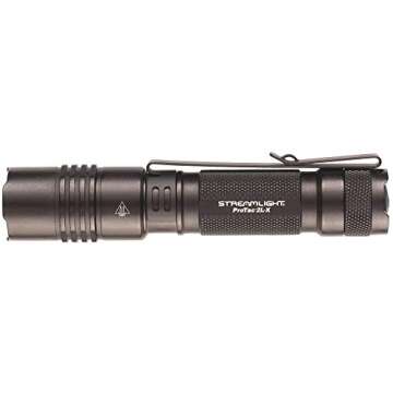 Streamlight 88062 ProTac 2L-X 500-Lumen EDC High Performance Multi-Fuel Tactical Flashlight, Includes CR123A Batteries, Holster, and Clip, Clear Retail Packaging, Black