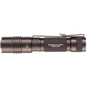 Streamlight 88062 ProTac 2L-X 500-Lumen EDC High Performance Multi-Fuel Tactical Flashlight, Includes CR123A Batteries, Holster, and Clip, Clear Retail Packaging, Black
