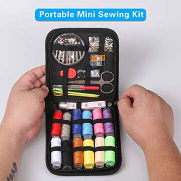 Mini Sewing Kit with 80 Pcs Supplies for Travel