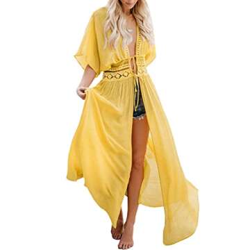 Stylish FANCYINN Gold Lace Beach Cover Up for Every Occasion