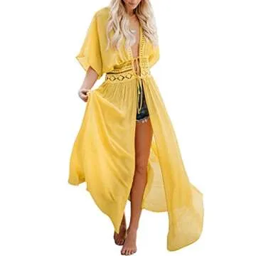 Stylish FANCYINN Gold Lace Beach Cover Up for Every Occasion