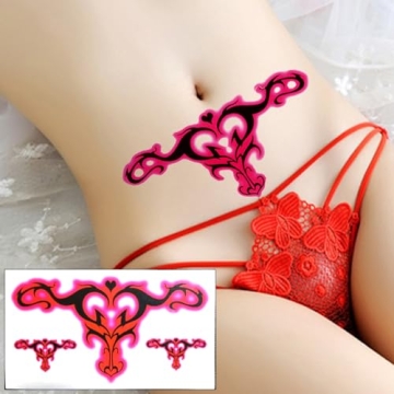 Sexy Navel Temporary Tattoos 20 Sheets Waterproof Body Art