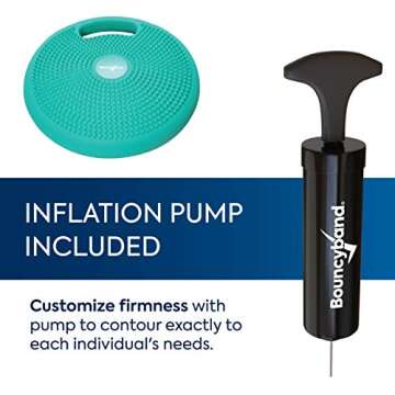 Bouncyband Portable Wiggle Seat Sensory Cushion Improves Kids’ Focus in School & Home (Green)