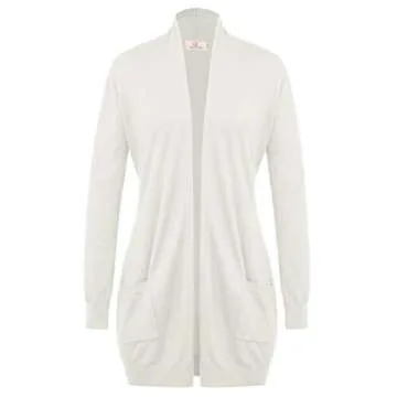 Elegant GRACE KARIN Women's White Lightweight Cardigan