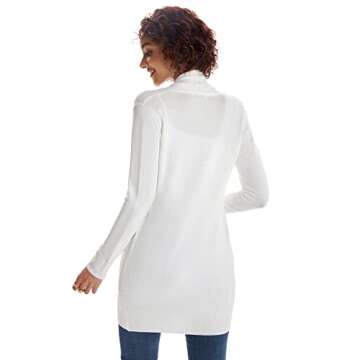 Elegant GRACE KARIN Women's White Lightweight Cardigan
