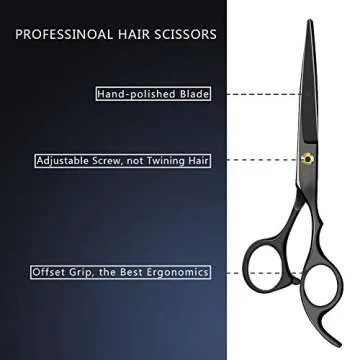 Professional Hair Cutting Scissors Set, 11pcs Kit for All