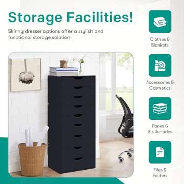 Naomi Home 9 Drawer Dresser - Stylish Storage Solution