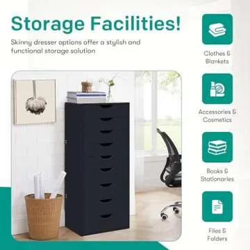 Naomi Home 9 Drawer Dresser - Stylish Storage Solution