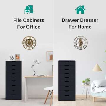 Naomi Home 9 Drawer Dresser - Stylish Storage Solution