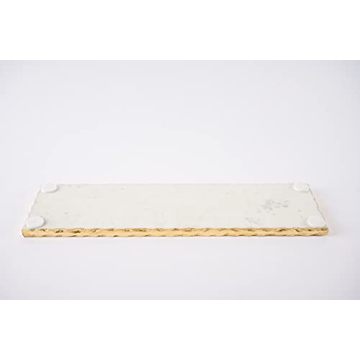 Mud Pie Marble Gold Edge Hostess Set for Stylish Entertaining