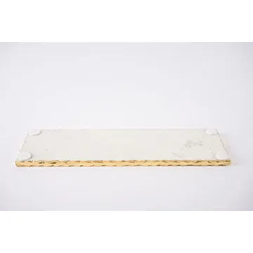 Mud Pie Marble Gold Edge Hostess Set for Stylish Entertaining