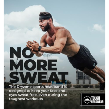 Tough Headwear Athletic Sweat Headband for Men and Women