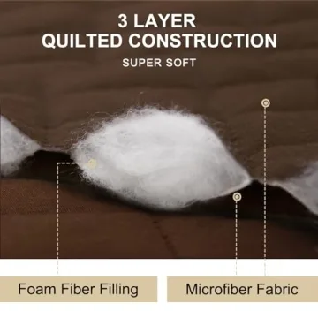 HOMERILLA Reversible Couch Covers for 3 Cushion Sofa