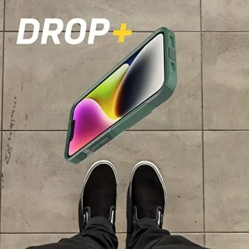 OtterBox iPhone 14 & iPhone 13 Commuter Series Case - Trees Company (Green), Slim & Tough, Pocket-Friendly, with Port Protection