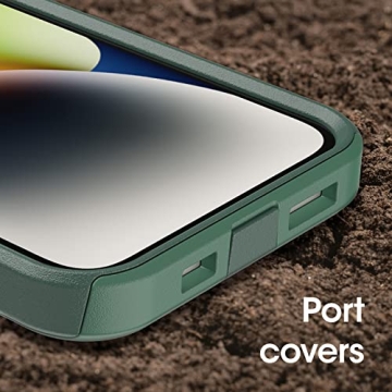 OtterBox iPhone 14 & iPhone 13 Commuter Series Case - Trees Company (Green), Slim & Tough, Pocket-Friendly, with Port Protection