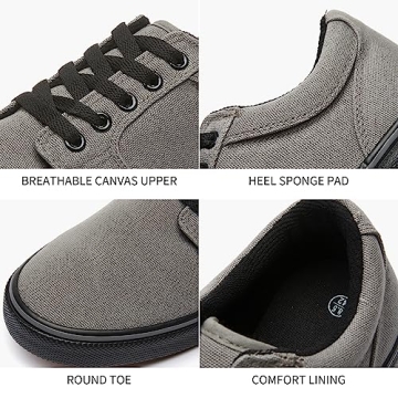 BENPAO Mens Casual Lace Up Shoes Lightweight Comfort Sneakers