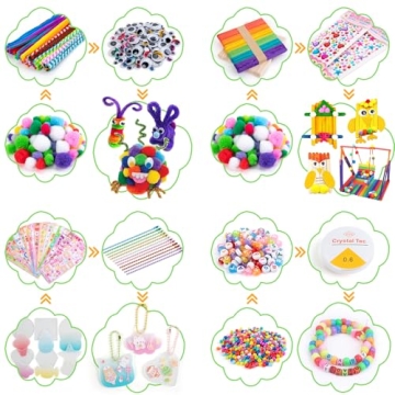 2000+ Pcs Arts and Crafts Supplies Kit for Kids