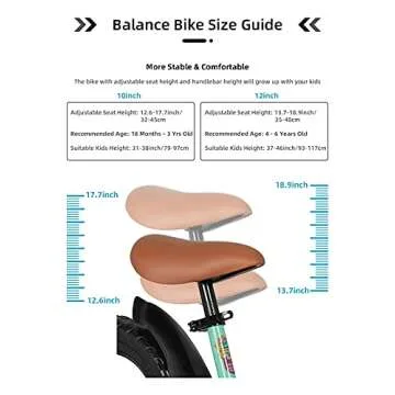 JOYSTAR 10 Inch Kids Balance Bike with Footrest for Child Girls Glider Slider Bikes No Pedal Bicycle for 18 Months 2 3 4 Years Baby Birthday Gifts Blue