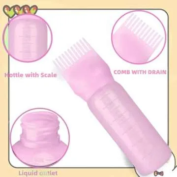 FXSPLCZ Root Comb Applicator Bottle for Hair Care