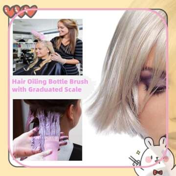 FXSPLCZ Root Comb Applicator Bottle for Hair Care