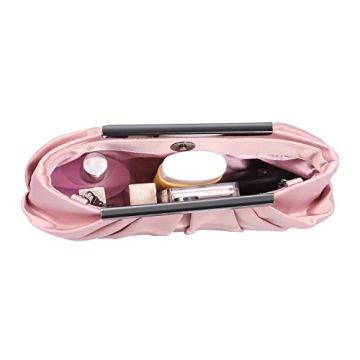 Expouch Satin Evening Handbag Clutch with Chain Strap
