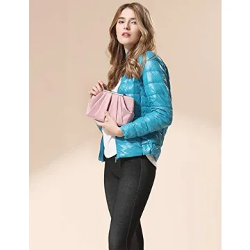 Expouch Satin Evening Handbag Clutch with Chain Strap