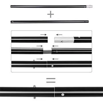SH 2.6 X 3M Adjustable Background Stand Background Support Kit Removable with Carry Bag for Hanging Background Cloth1