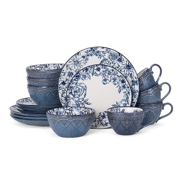 Elegant Pfaltzgraff Gabriela Blue Dinnerware Set