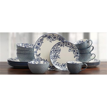 Elegant Pfaltzgraff Gabriela Blue Dinnerware Set