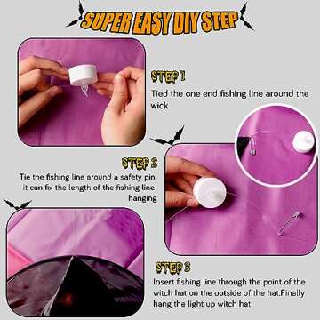 Creative Floating Witch Hat Luminaries for Halloween