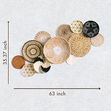 Rustic Wall Basket Decor Set for Home Style