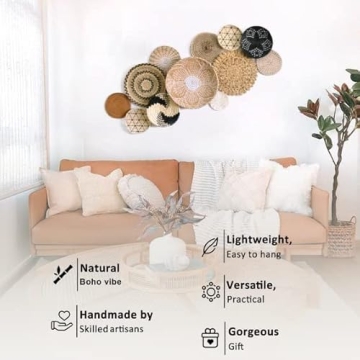 Rustic Wall Basket Decor Set for Home Style