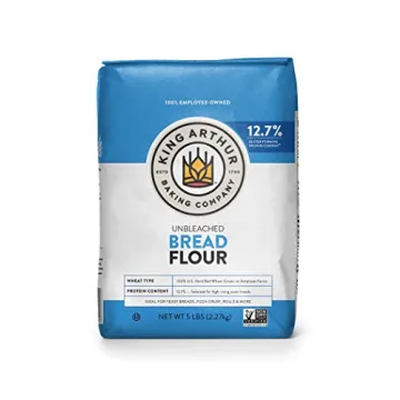 King Arthur Unbleached Bread Flour: Premium High-Protein 12.7% for Perfect Breads, Rolls & Pizza Dou...