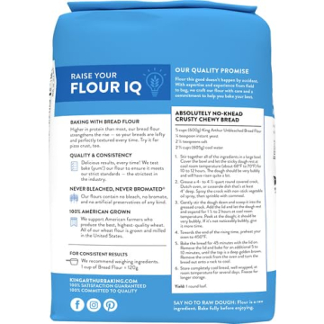 King Arthur Unbleached Bread Flour - High Protein for Artisan Baking