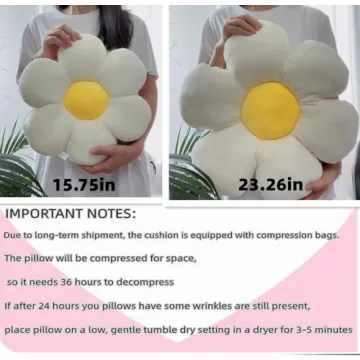 Plush Purple Daisy Throw Pillow for Stylish Home Decor