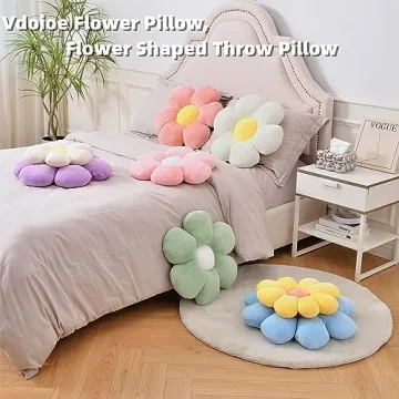 Plush Purple Daisy Throw Pillow for Stylish Home Decor