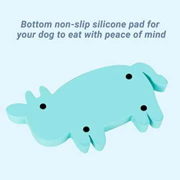 MYPETAGS Dog Bowl for Slow Feeding and Fun Licking