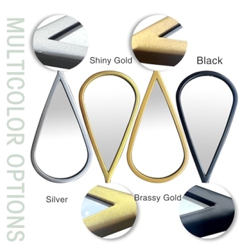BAODANFU Decorative Teardrop Wall Mirrors 5-Pack